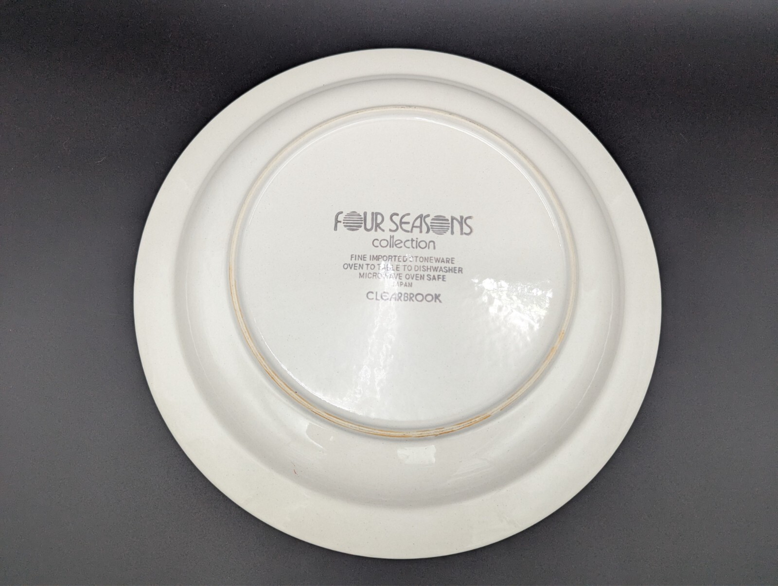 Four Seasons Collection Clearbrook 12″ Round Platter Stoneware Japan retired