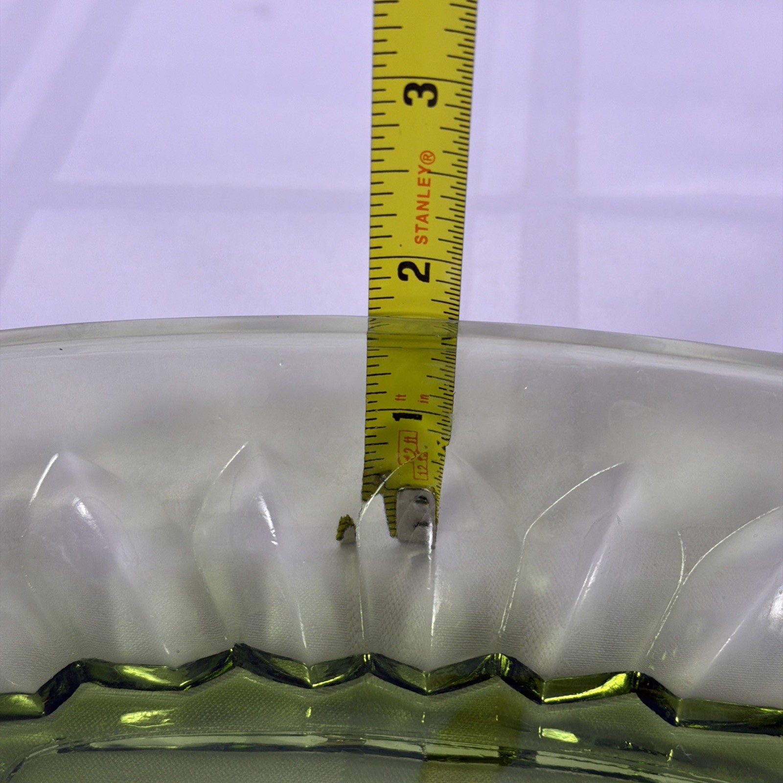 Vintage Indiana Glass Depression Olive Green Pickle Relish Dish