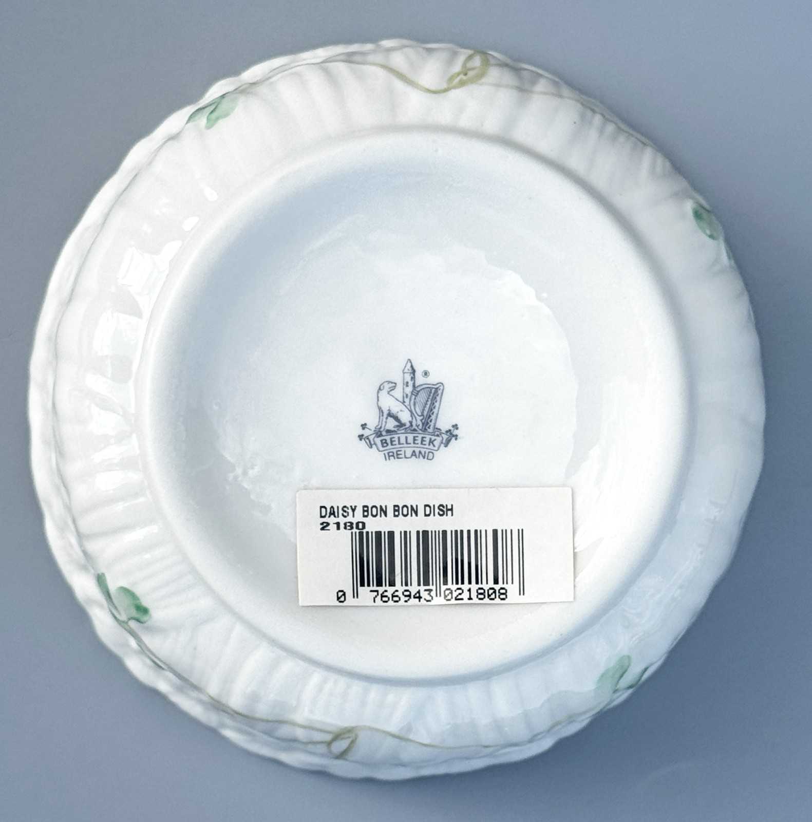 Belleek Shamrock Daisy Bowl, Porcelain, Bonbon Bon Bon, Ireland NEW! Free ship
