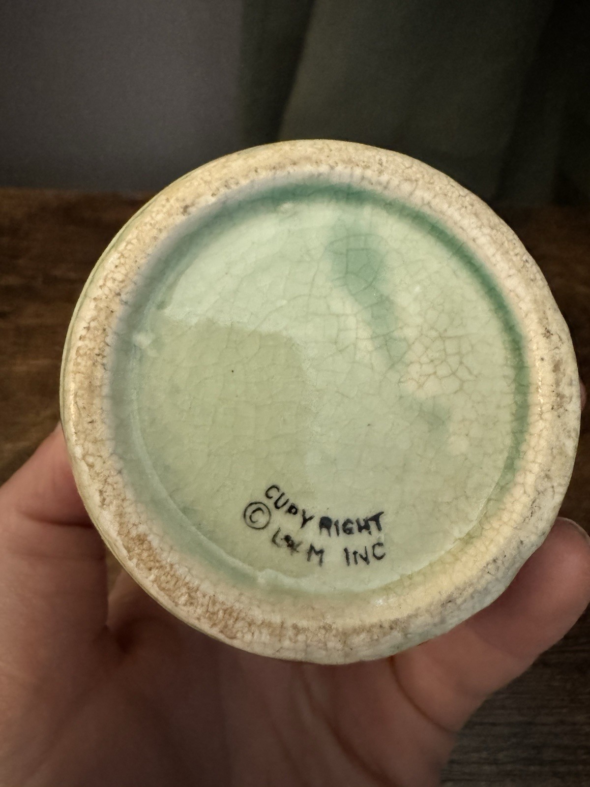 Vintage Majolica Lipper and Mann Apple Creamer Pitcher