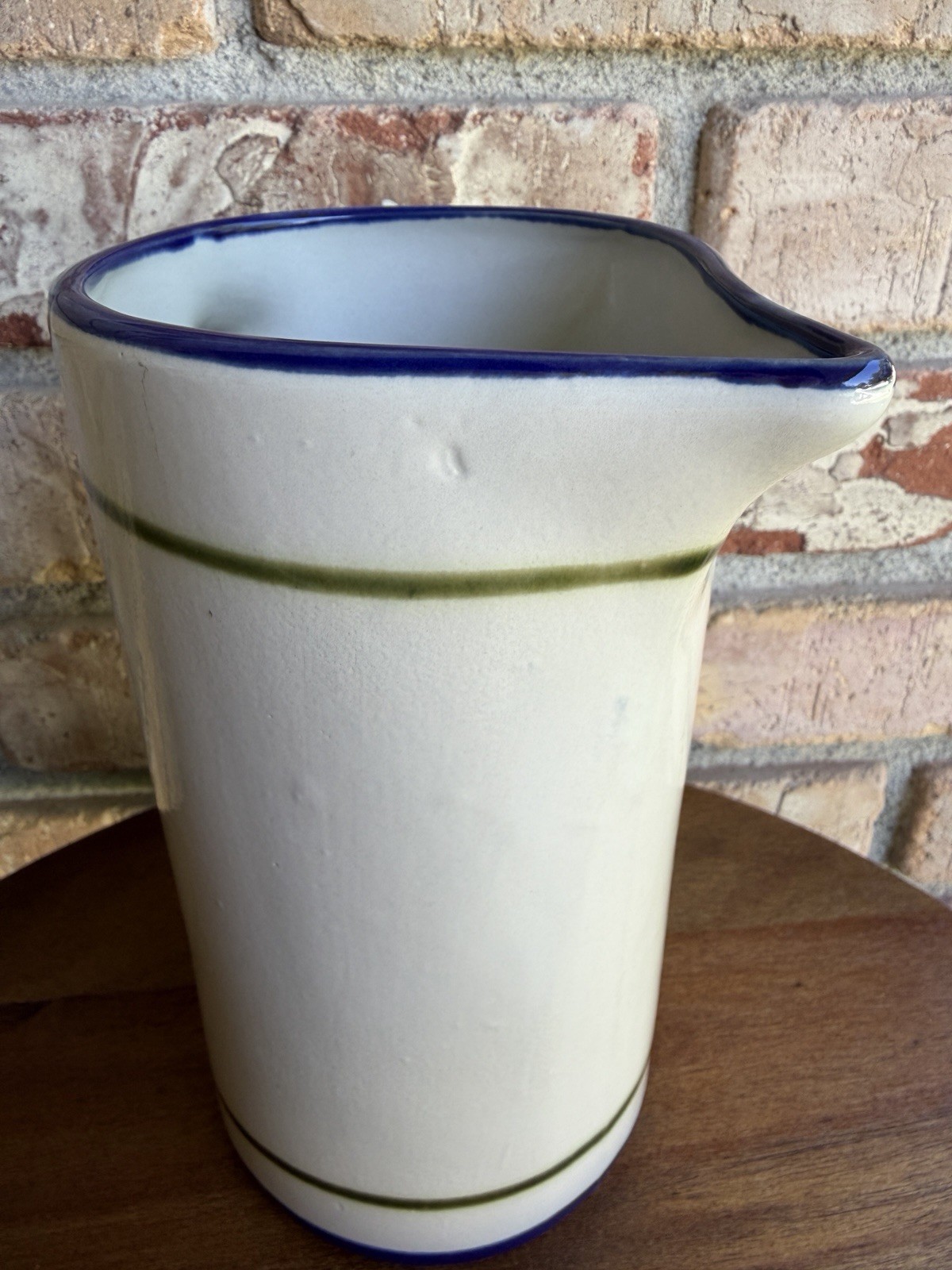 Louisville KY Pottery Stoneware Mint Julep Pitcher USA 36oz EUC
