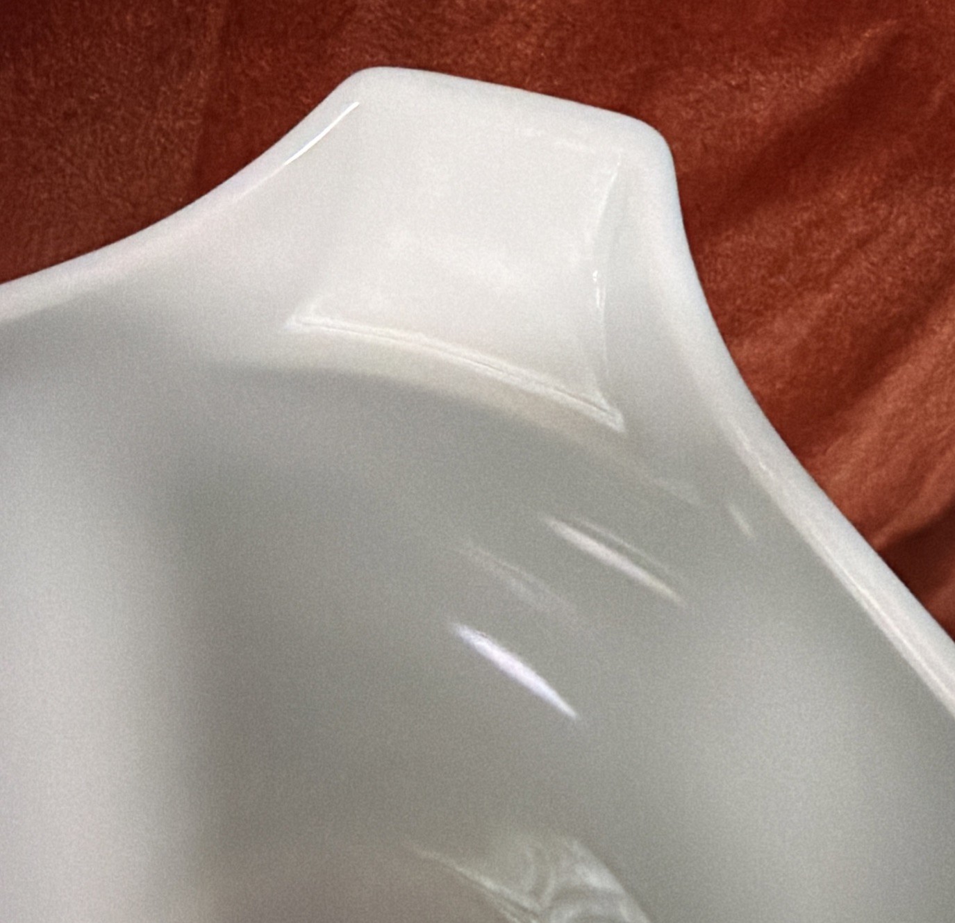 VTG PYREX Bowl, Amish Butterprint #444, 4 Qt Cinderella, Turqu Blue, Mint Cond.