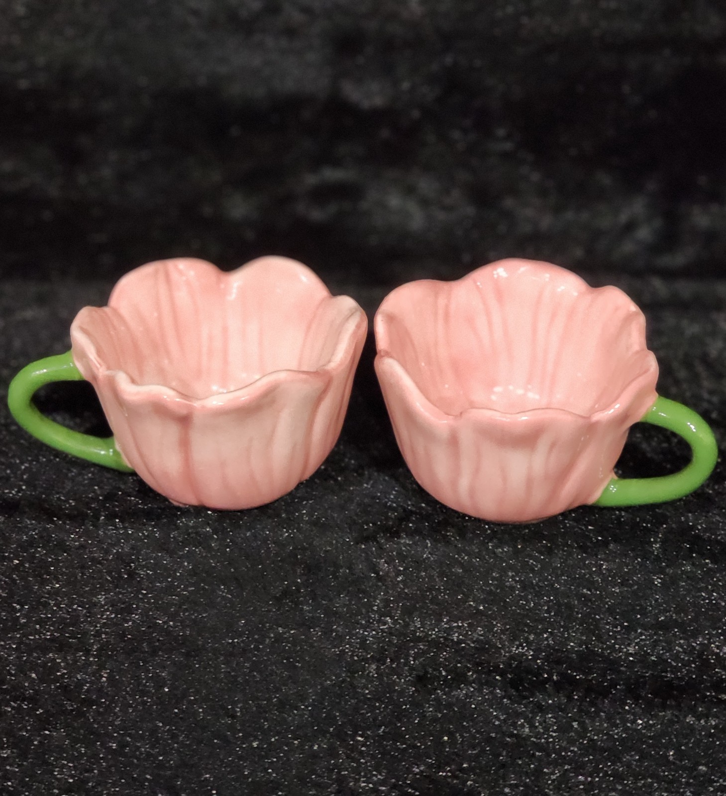 2 Pink Flower Shape Mini Espresso Mugs 3″ Easter Hobby Lobby Viral Sold Out CUTE