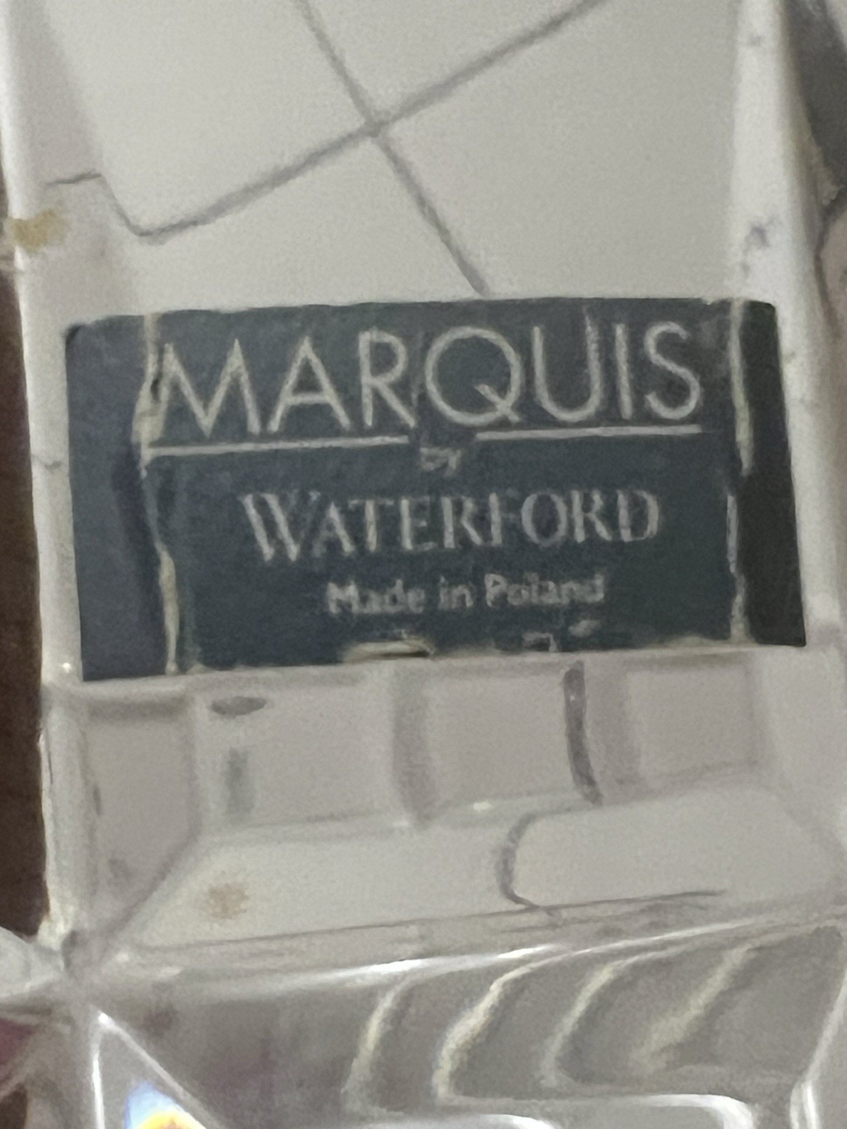 Marquis by Waterford Quadrata Clear Crystal Cut Glass Bowl 8″ Poland MPN108280