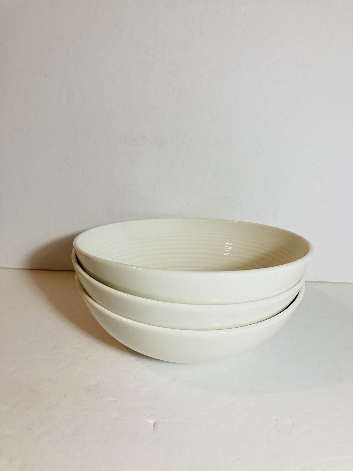 Royal Doulton Salad Pasta Bowl 7”Ribbed Interior Maze White Gordon Ramsay EUC