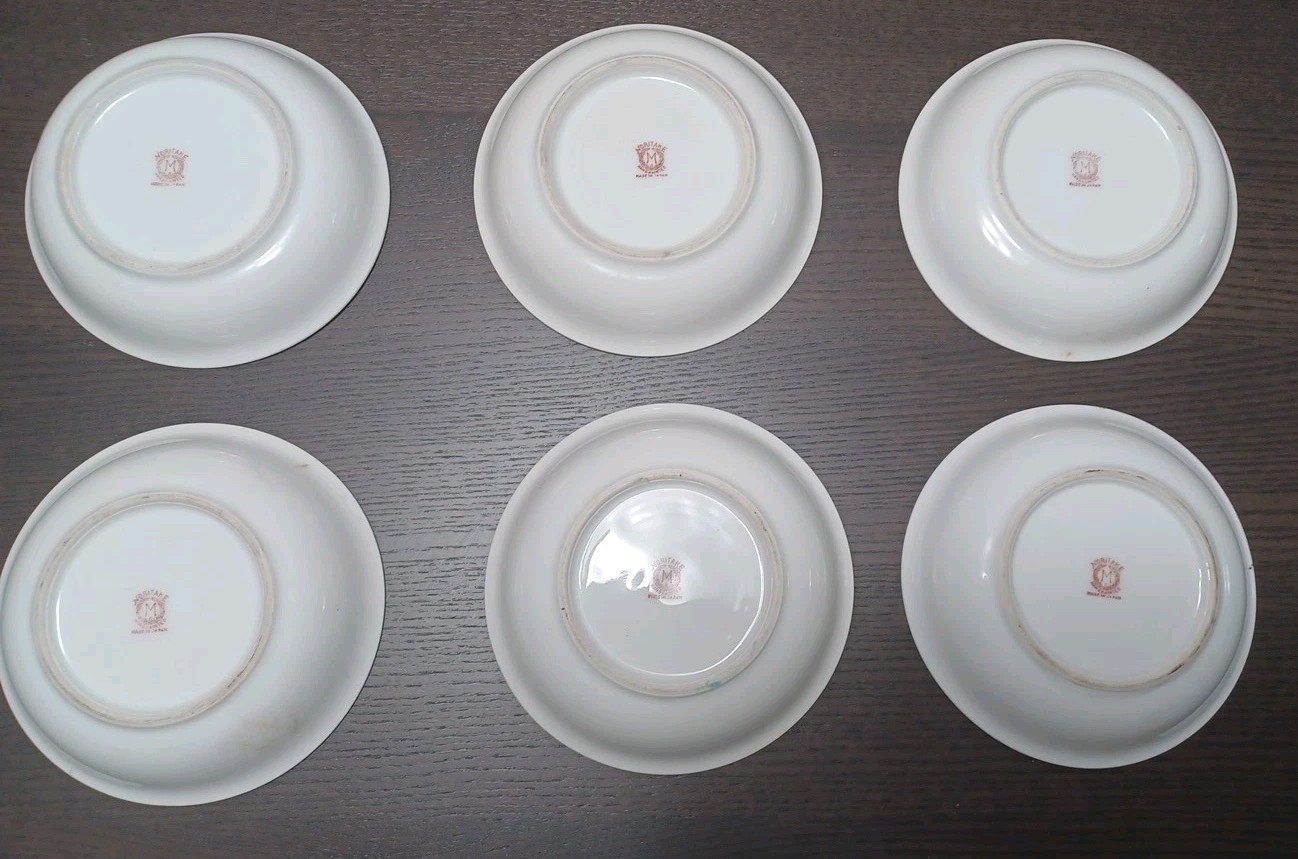Antique Gold Rim Noritake Tree In The Meadow Plate Bowl Set Hand Painted 15 Pcs