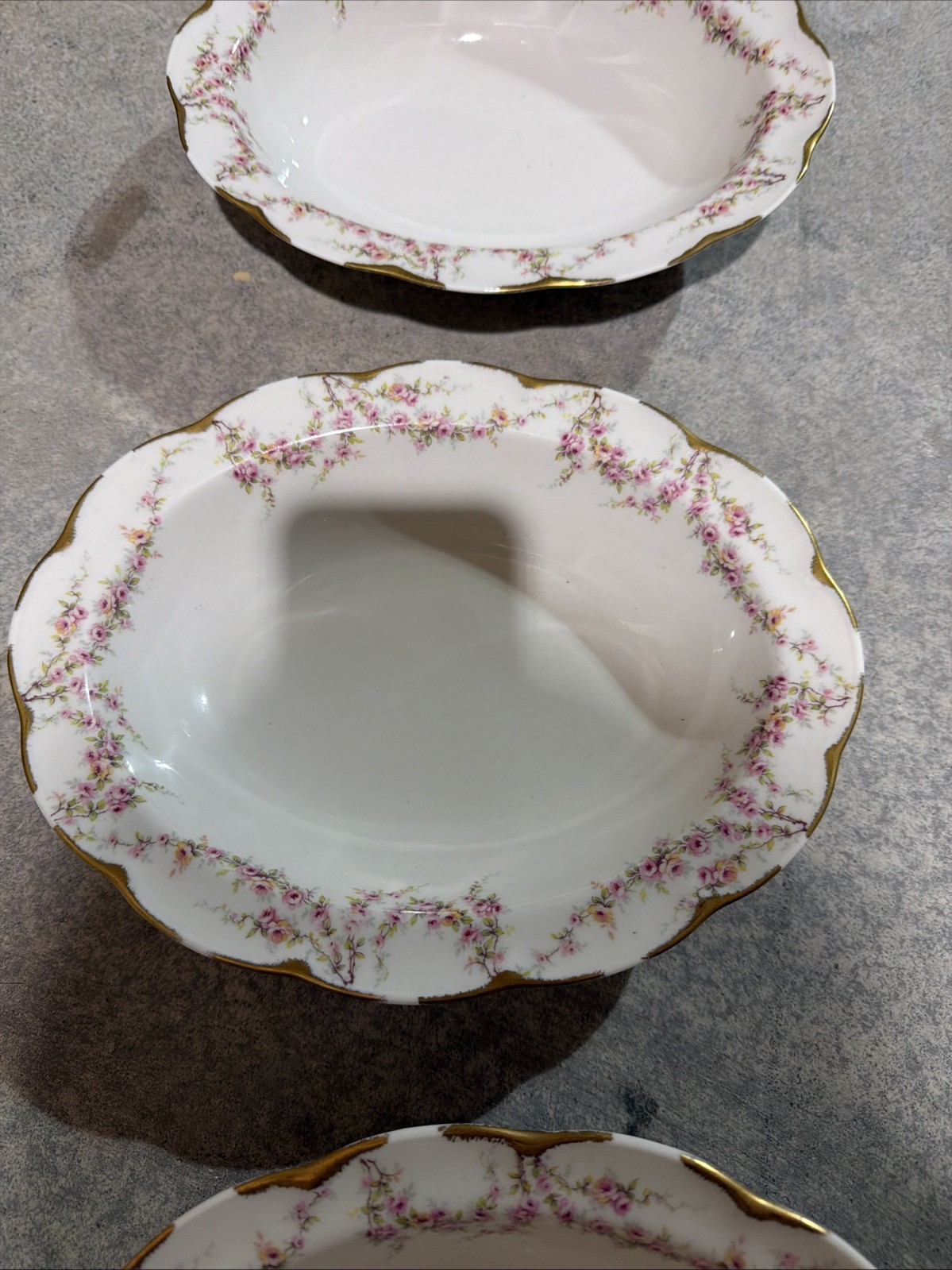 Theodore Haviland New York VARENNE 9.75″ Oval Serving Bowl Set Of 3