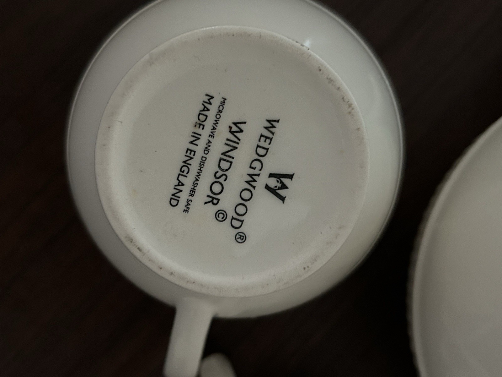 Wedgwood Windsor White 3pc Tea Set Teapot Creamer Lidded Sugar England
