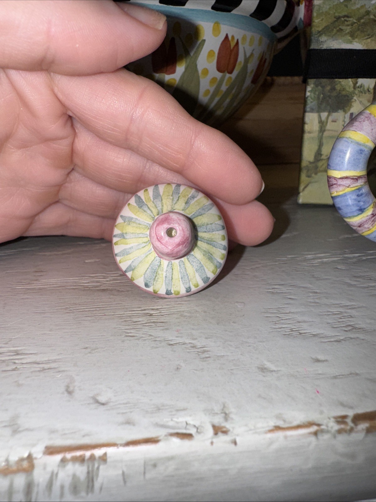 Mackenzie Childs Miniature Teapot