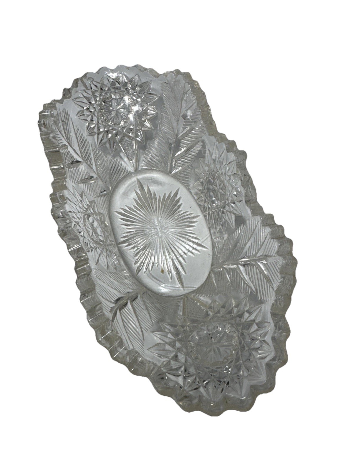 EAPG Westmoreland Specialty FERN BURST Relish Dish 1905 rare