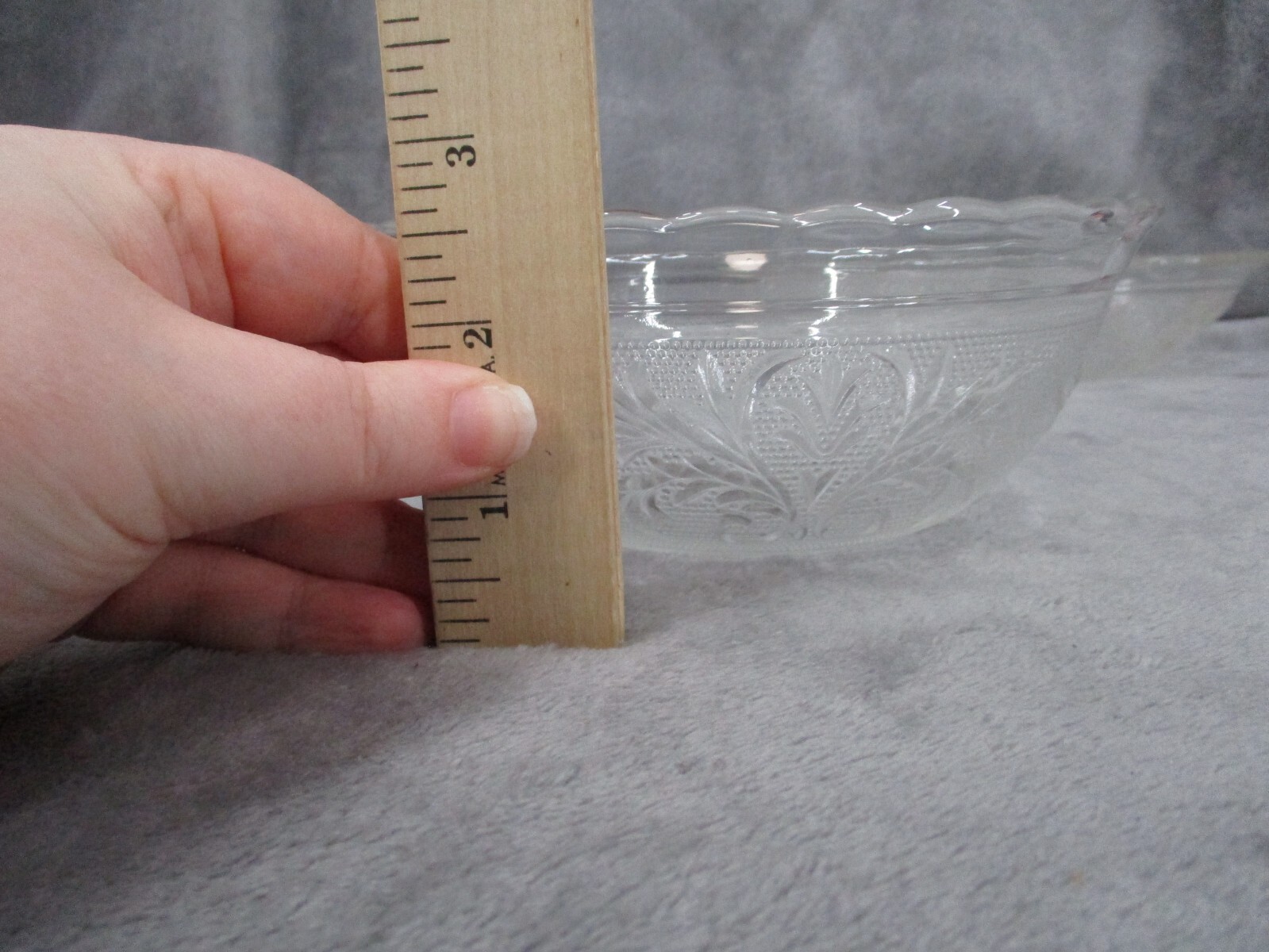 Anchor Hocking Oval Serving Bowl Round Cereal Bowl Set Sandwich Clear Glass 2pcs