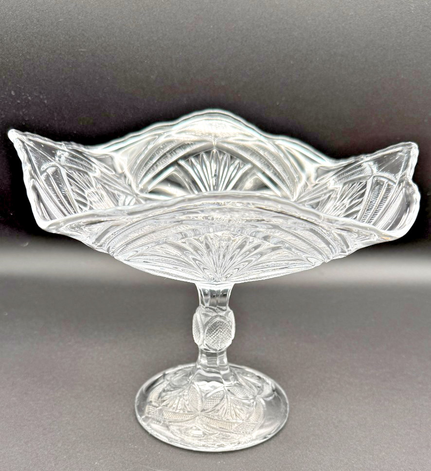 Bryce Higbee “Beautiful Lady” Open Compote Centerpiece 5.25″ EAPG Antique 1905