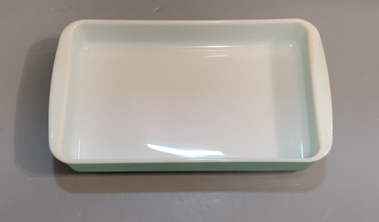 Pyrex Turquoise Rectangular Casserole Baking Dish Pan Vintage 232 2qt