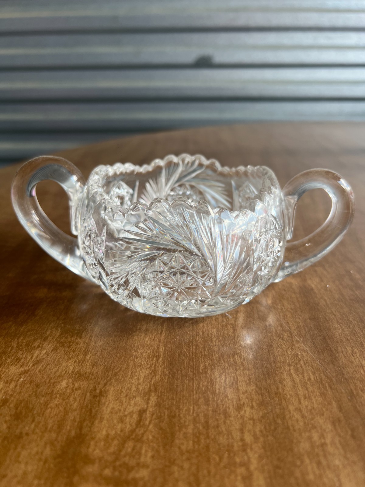 Vintage Lead Crystal Collection Lot Vase Bowls Cruets Basket Bell — 11 Pieces