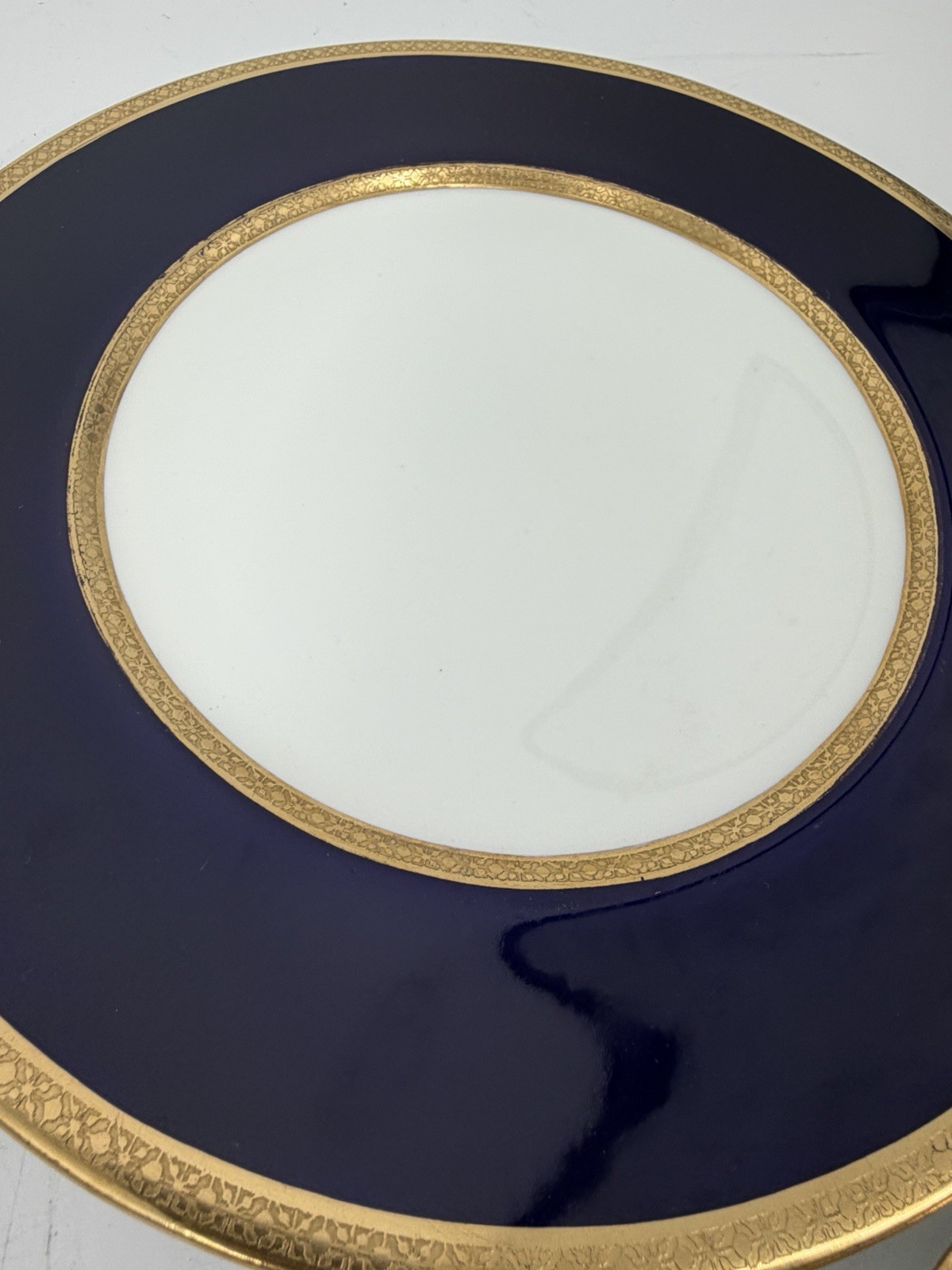 Tiffany & Co Coalport England Cobalt Blue Gold Encrusted Dinner Plates Lot 6