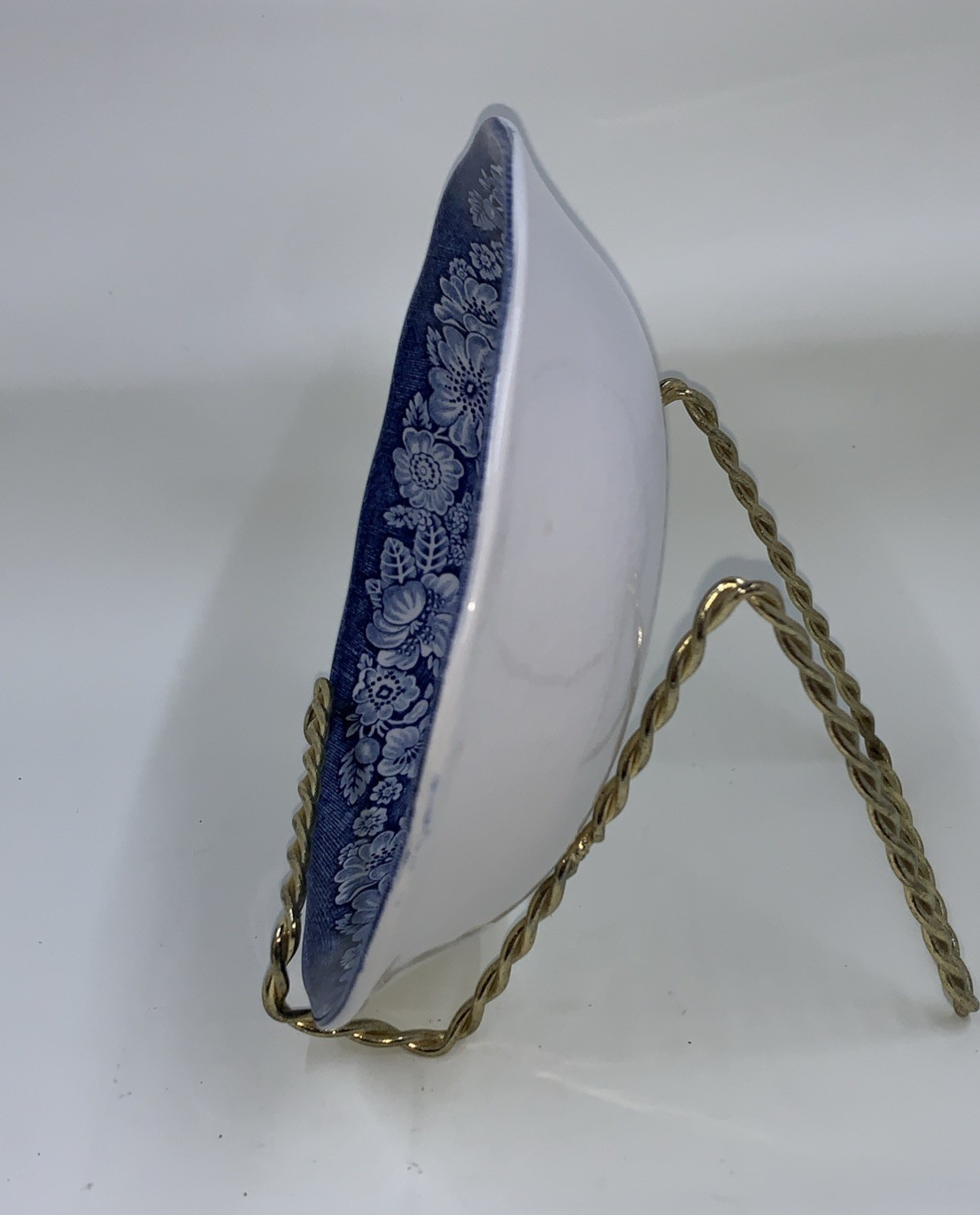 Liberty Blue Historical Colonial Scenes Berry Bowl 5″ Betsy Ross Blue White VTG