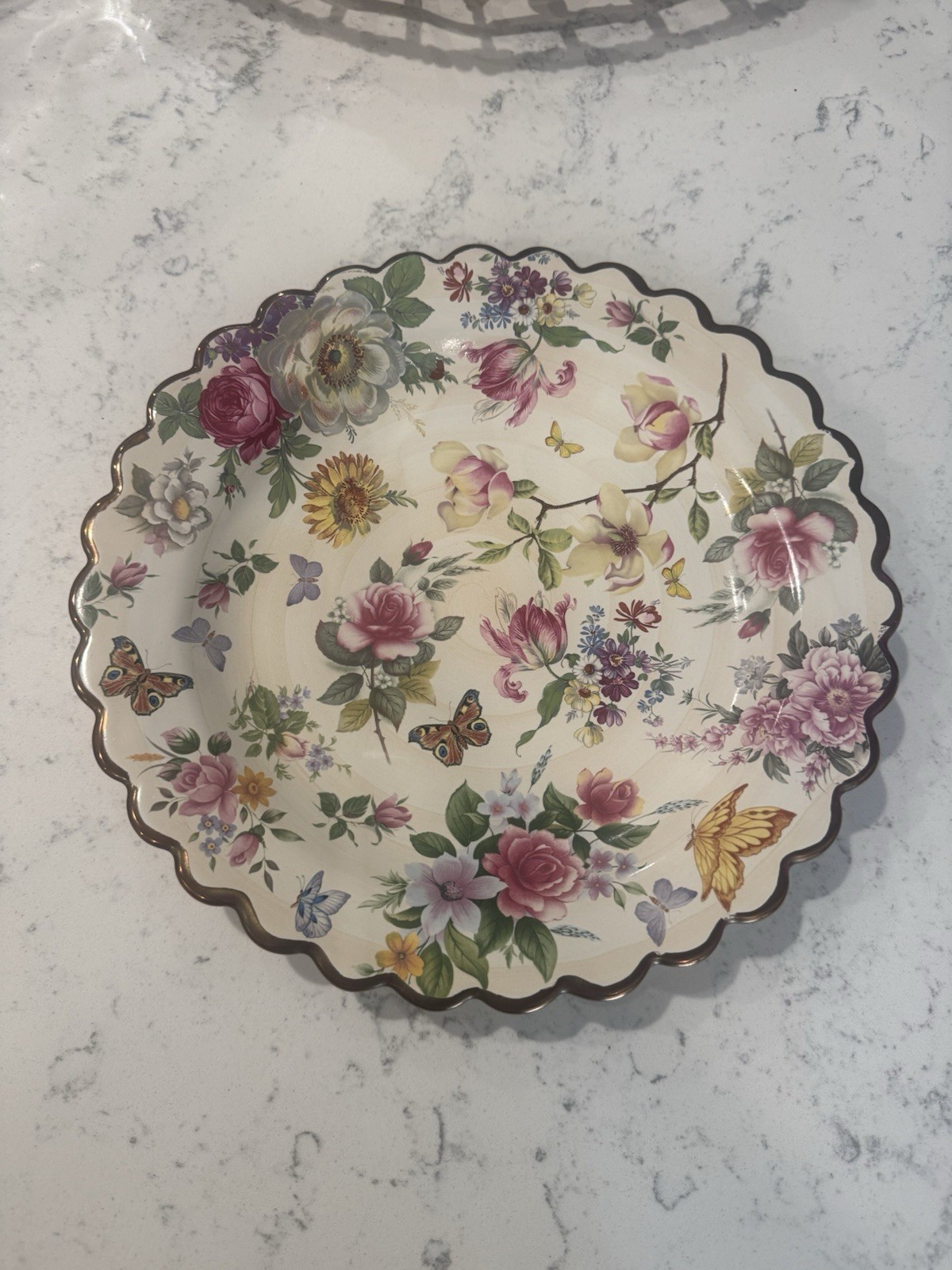 Mackenzie-Childs Chelsea Luster Dinner Plate.