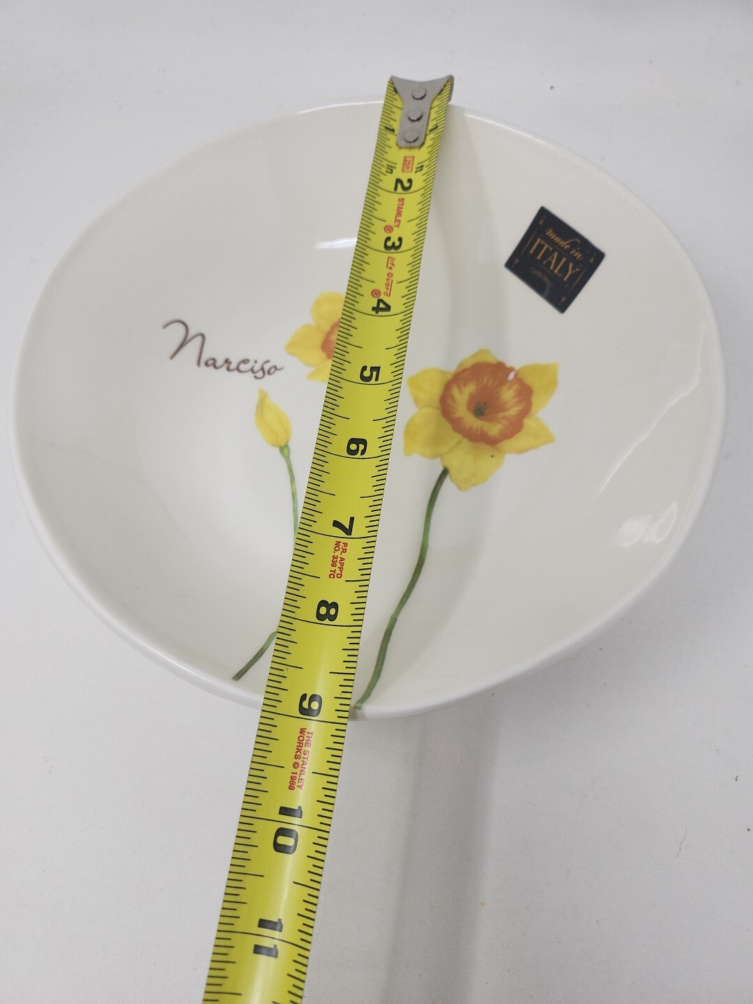 Ceramiche Italia SERVING BOWL Italy Narcisa Flower New