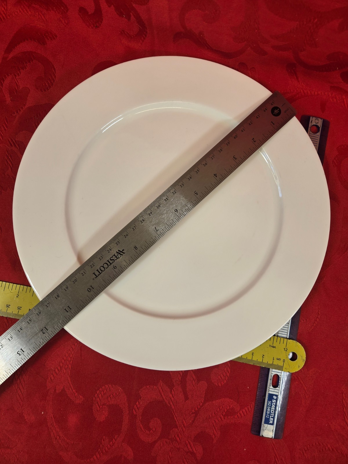 Hotel Collection White Bone China 11.5″ Dinner Plate