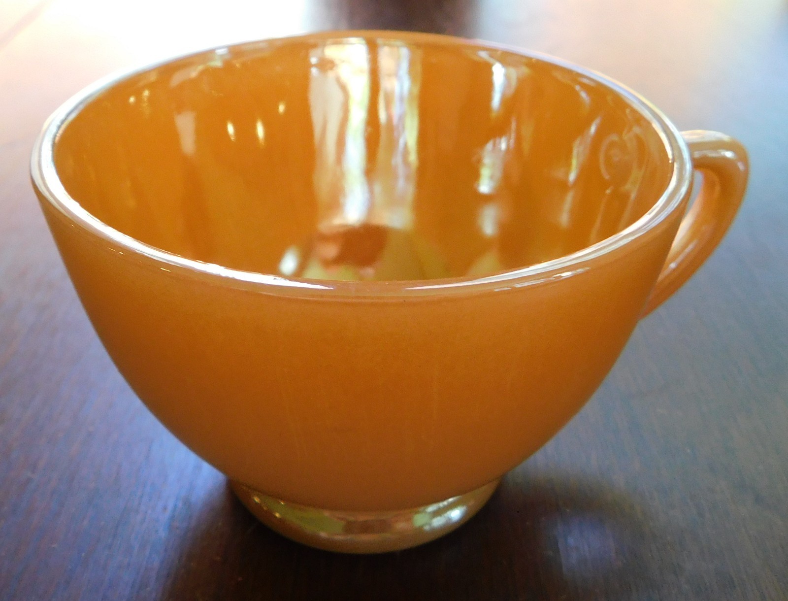 Anchor Hocking Luster Peach Punch Bowl set