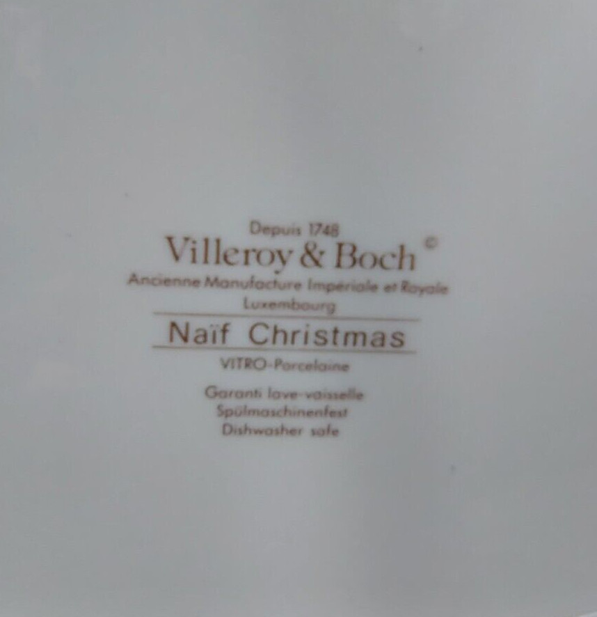 Villeroy & Boch Naif Christmas Laplau Two Handled Pickle Dish Plate Serving Tray