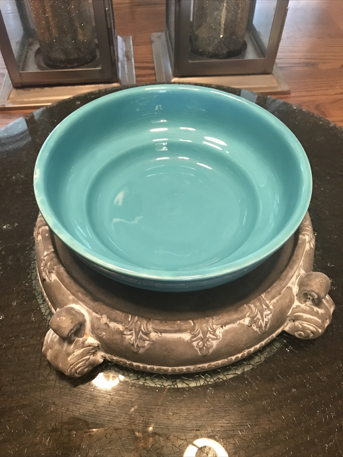 Betty Crocker Harmony Collection Stoneware Vegetable/Serving Bowl 9″ Blue/Green
