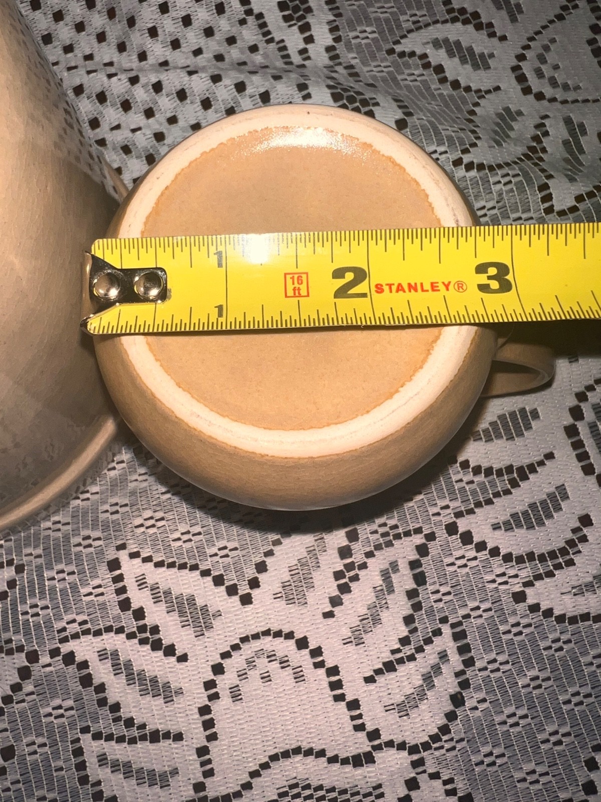 Vintage Hearthside Japan Creamer & Rustic Signed Lemon Pottery Crock Set