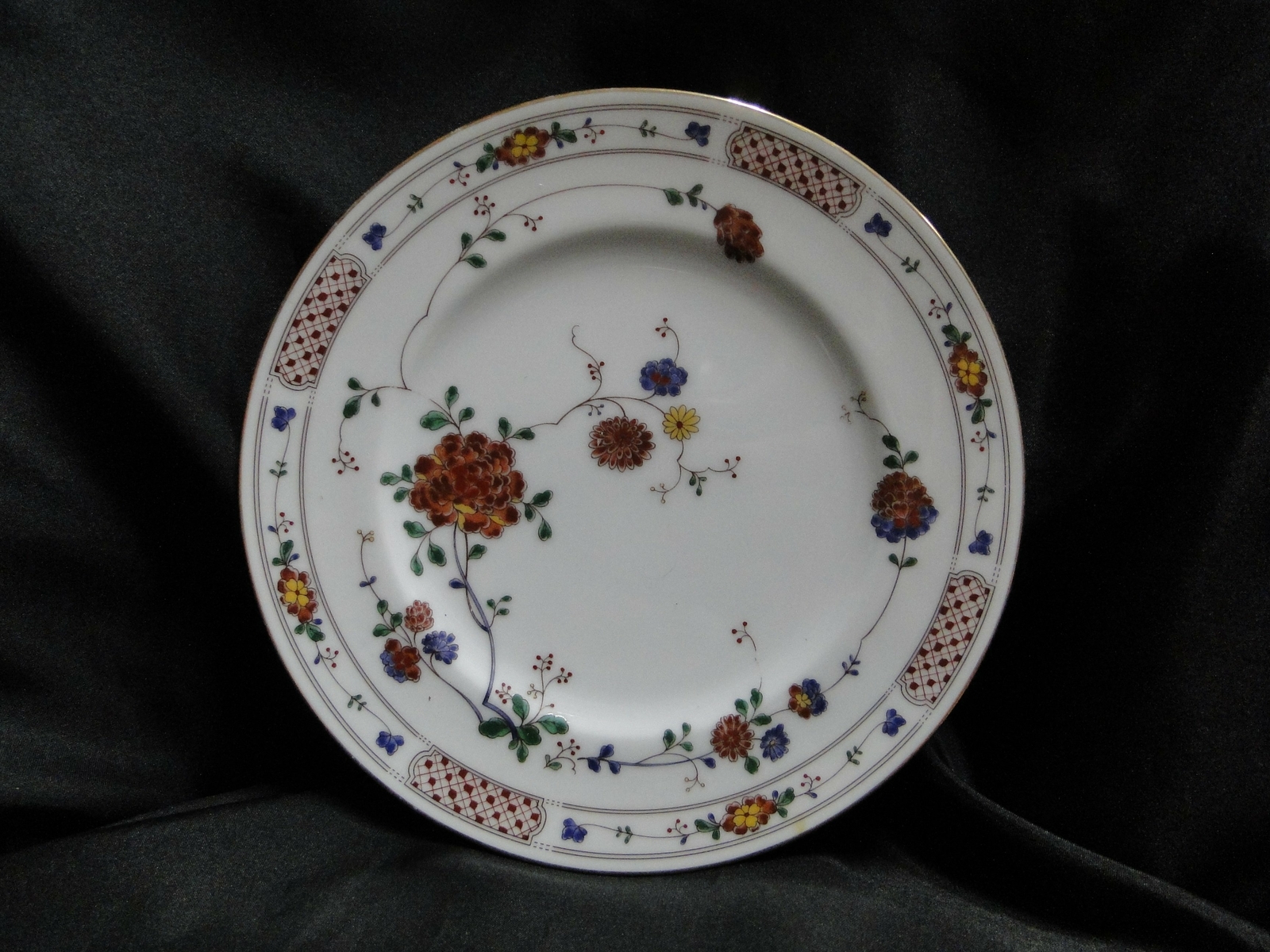 Noritake Nanking, 2860, Rust Flowers: Salad Plate (s), 8 1/4″