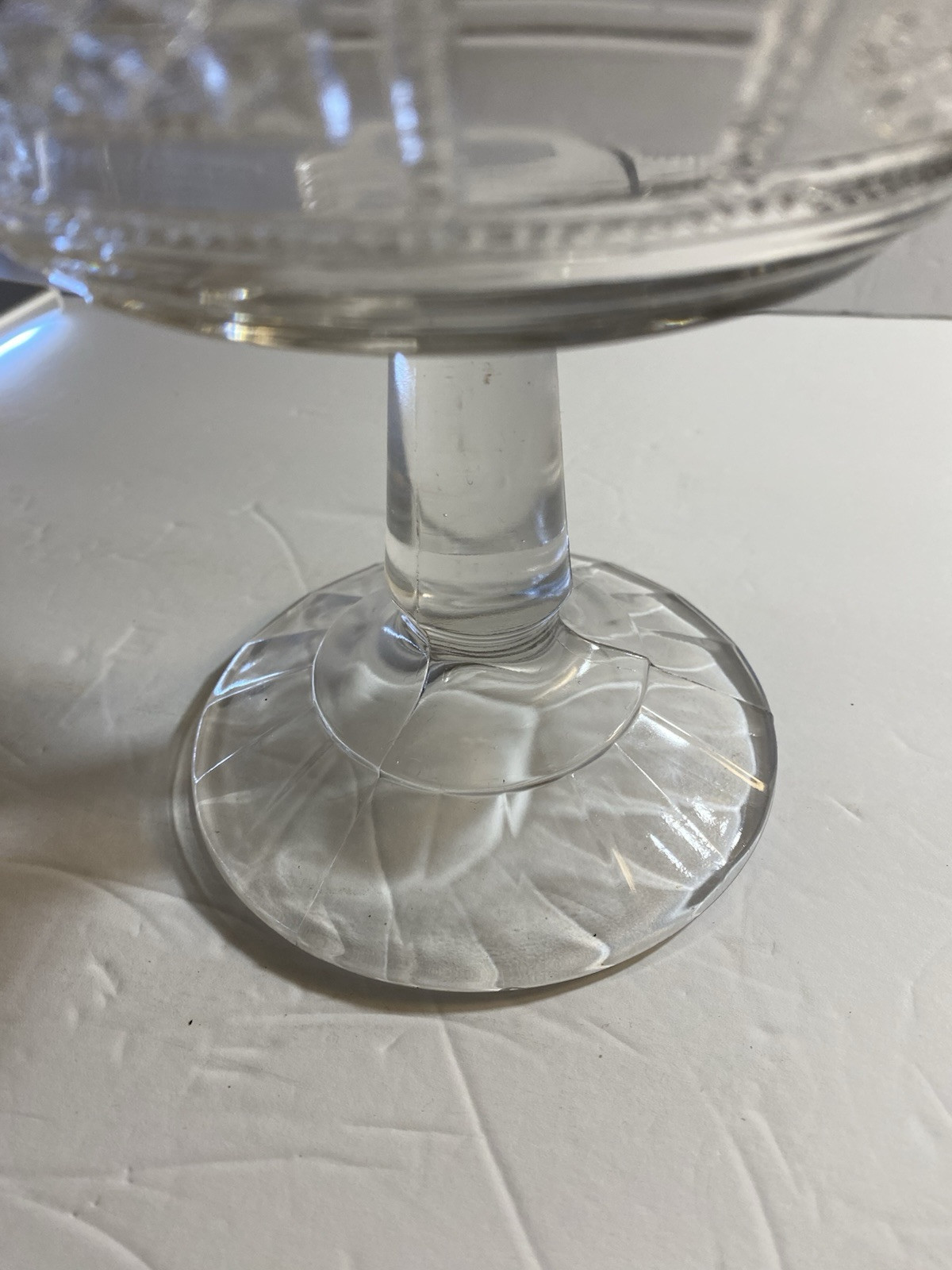 EAPG Bryce Brothers Regal (OMN) Compote AKA Forget Me Not 1883 NO LID 8” x 7” In
