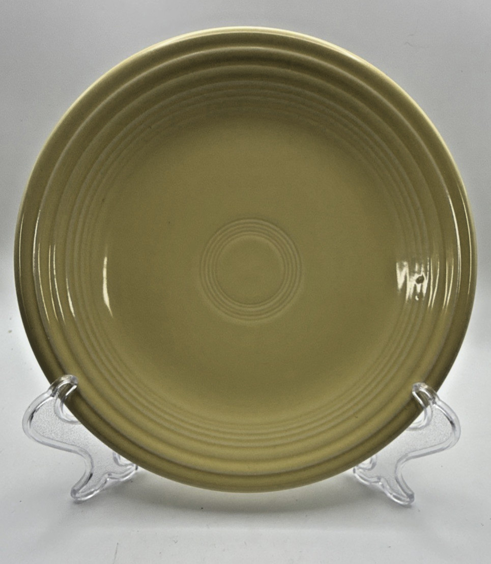 Fiesta Salad Plates Homer Laughlin HLC 7.25 set 7 Lt Green Yellow Rose Turquoise