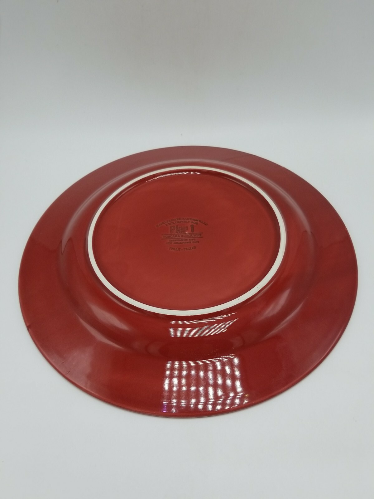 Pier 1 “Toscana Burgundy” 11 1/8 Inch Dinner Plate