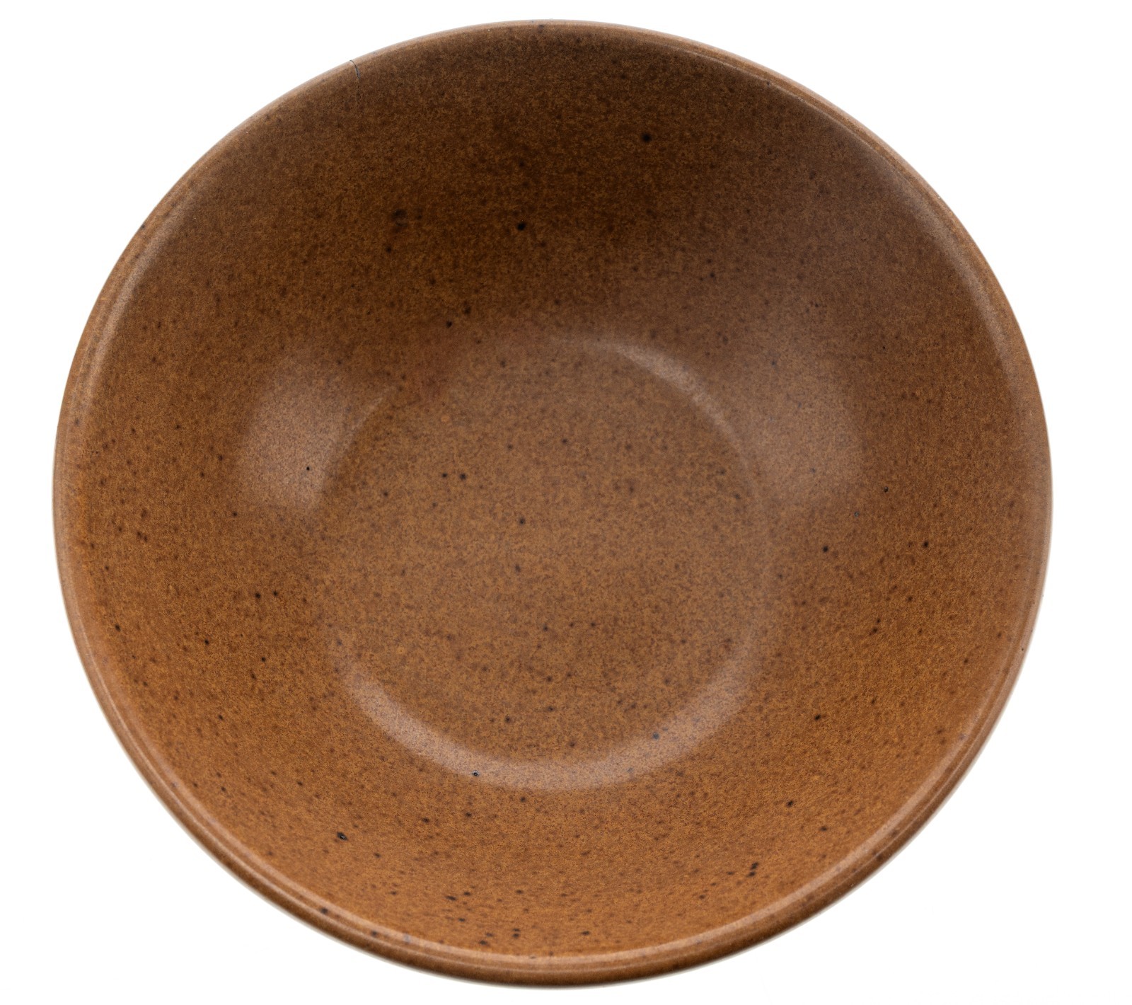 Lozart High Temperature Ceramics Stoneware Bowl 7x2in 1lbs Brown-Orange Used VG
