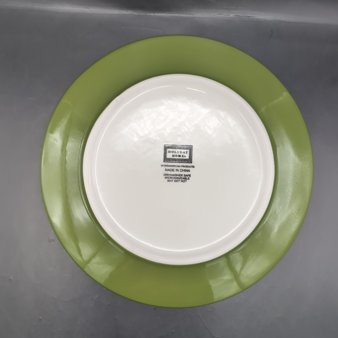 Set of 5 Holiday Home Christmas Salad Plates 8” Reindeer Joy Peace Earth Whimsic