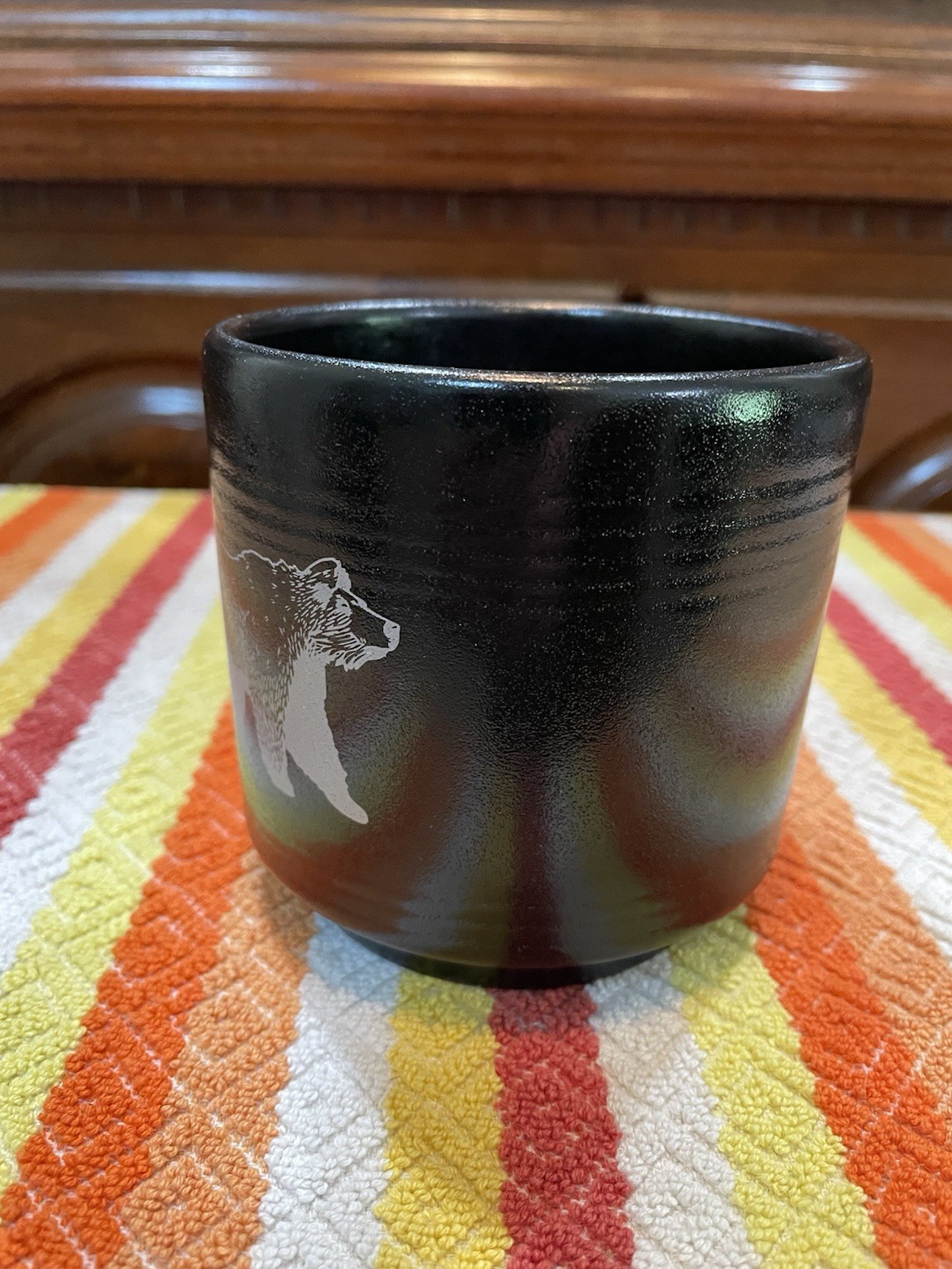 Fiesta HLCCA Stacking Mug Bear On Foundry 2026 Exclusive Pristine 16 Oz