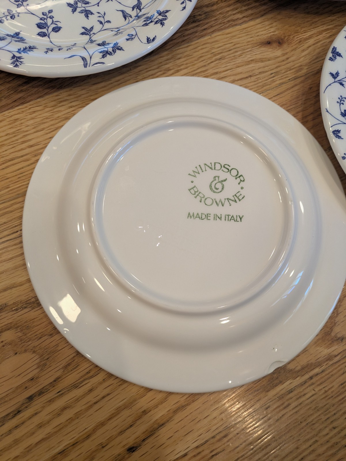 (4) Windsor & Browne Salad Plates 7-3/4″ Quadrifoglio Made in Italy Floral READ