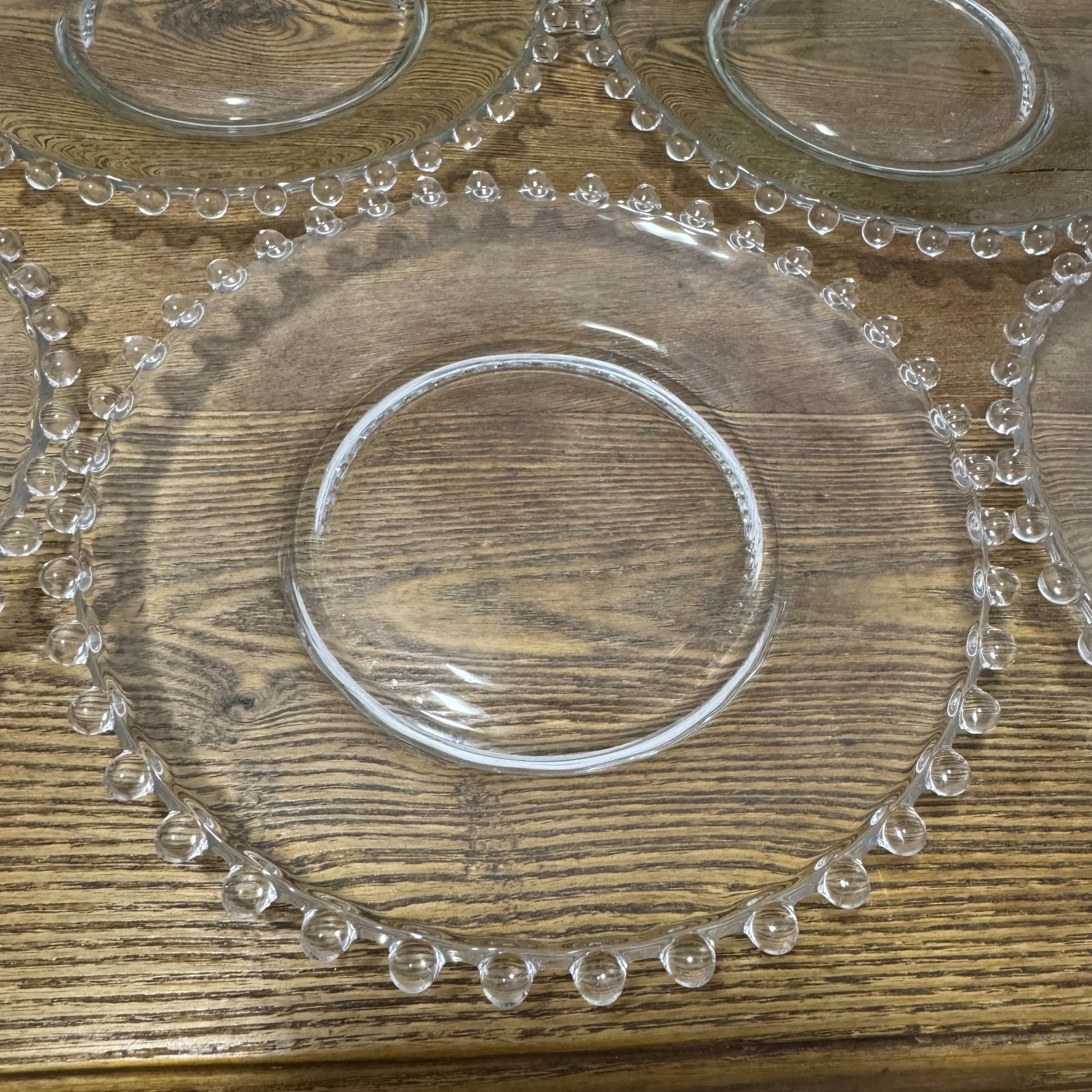 6 Imperial Glass Candlewick Plates 6 1/4″ Bread Butter Dessert Snack Small VTG