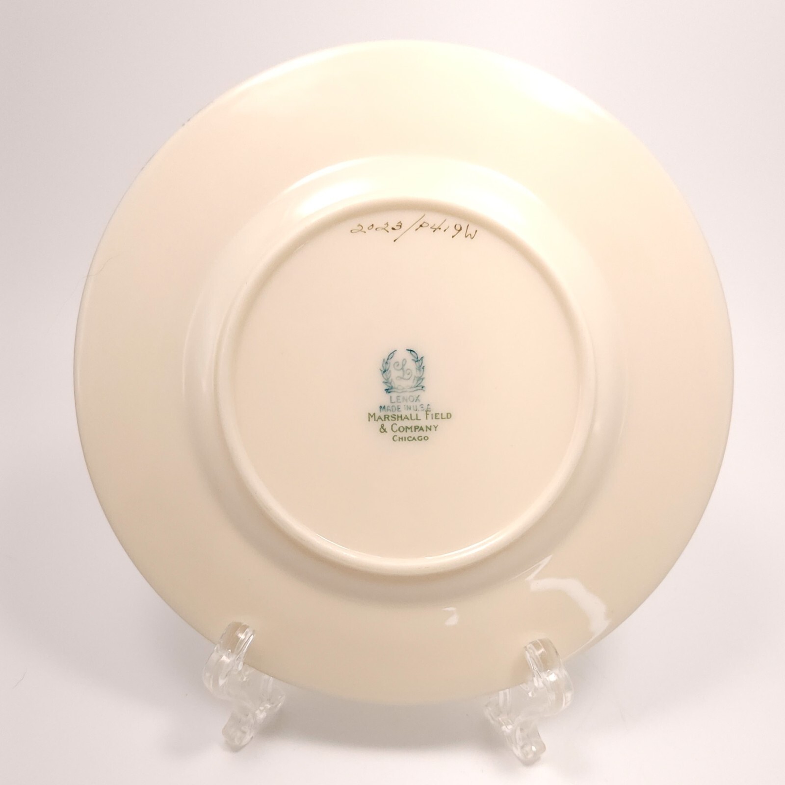Lenox Nydia Bread and Butter Plate 6.25in Ivory Rust Gold Flowers ca 1940
