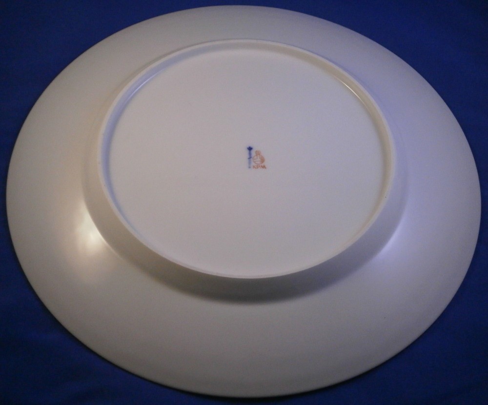 Superb 20thC KPM Berlin Porcelain Kurland 74 Gourmet Plate German Germany